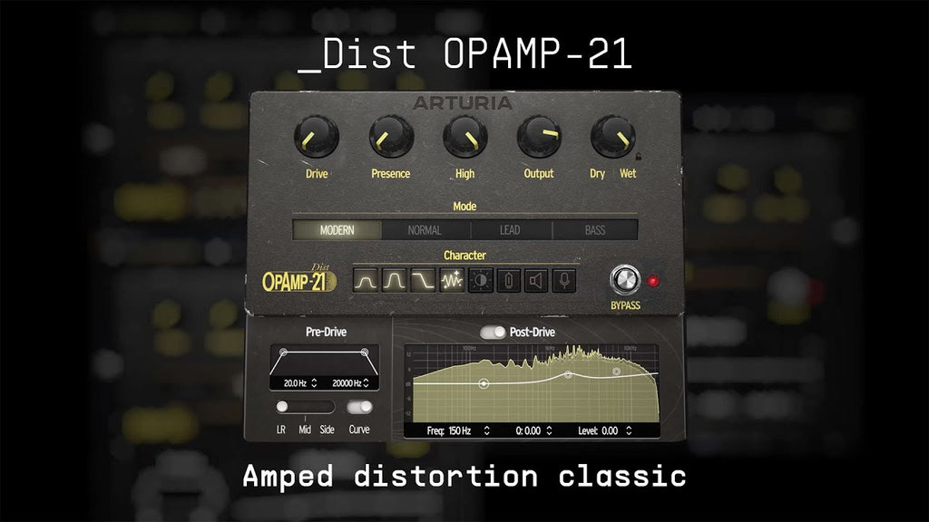 Arturia Dist OPAMP-21 Distortion/Saturation Effect - Elec Del