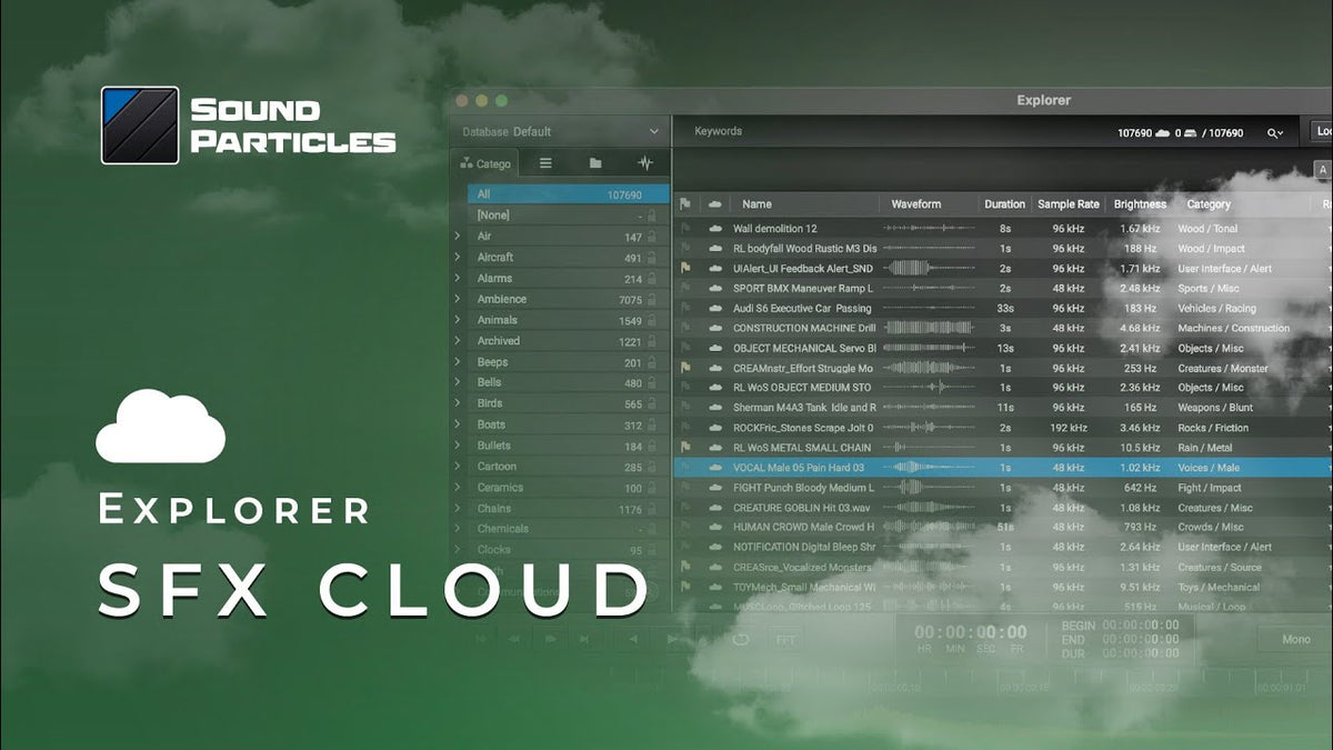 Sound Particles Explorer SFX Cloud Immersive Effects Library 1-Year Subscription - Electronic Delivery