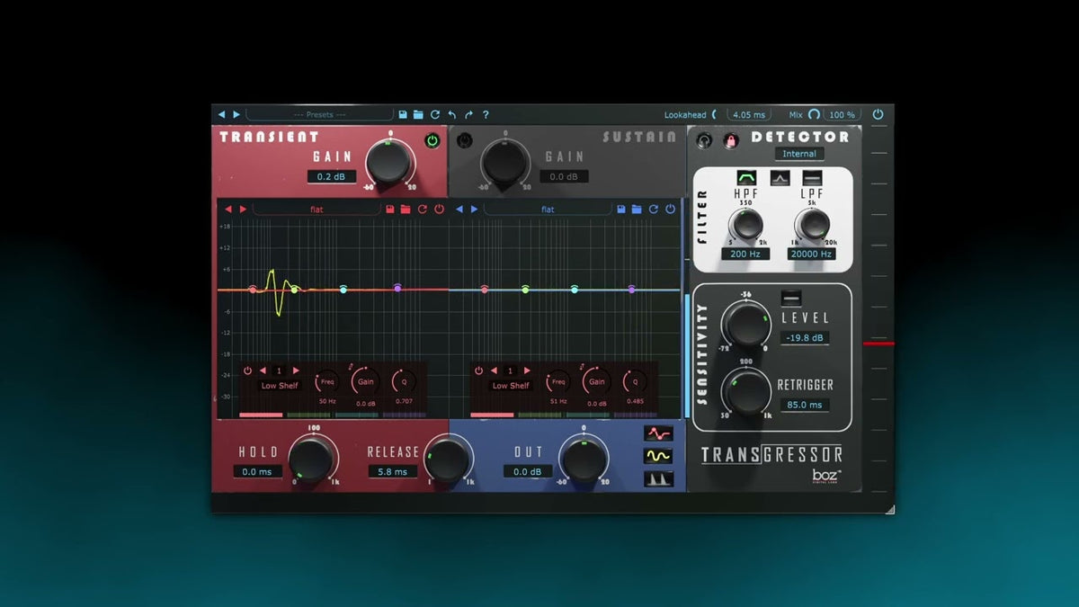 Boz Digital Transgressor 3 Transient Designer Plug-in - Electronic Delivery