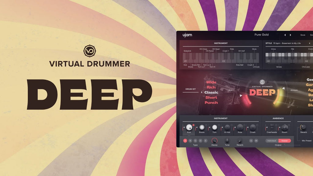 UJAM Virtual Drummer DEEP Crossgrade - Electronic Delivery