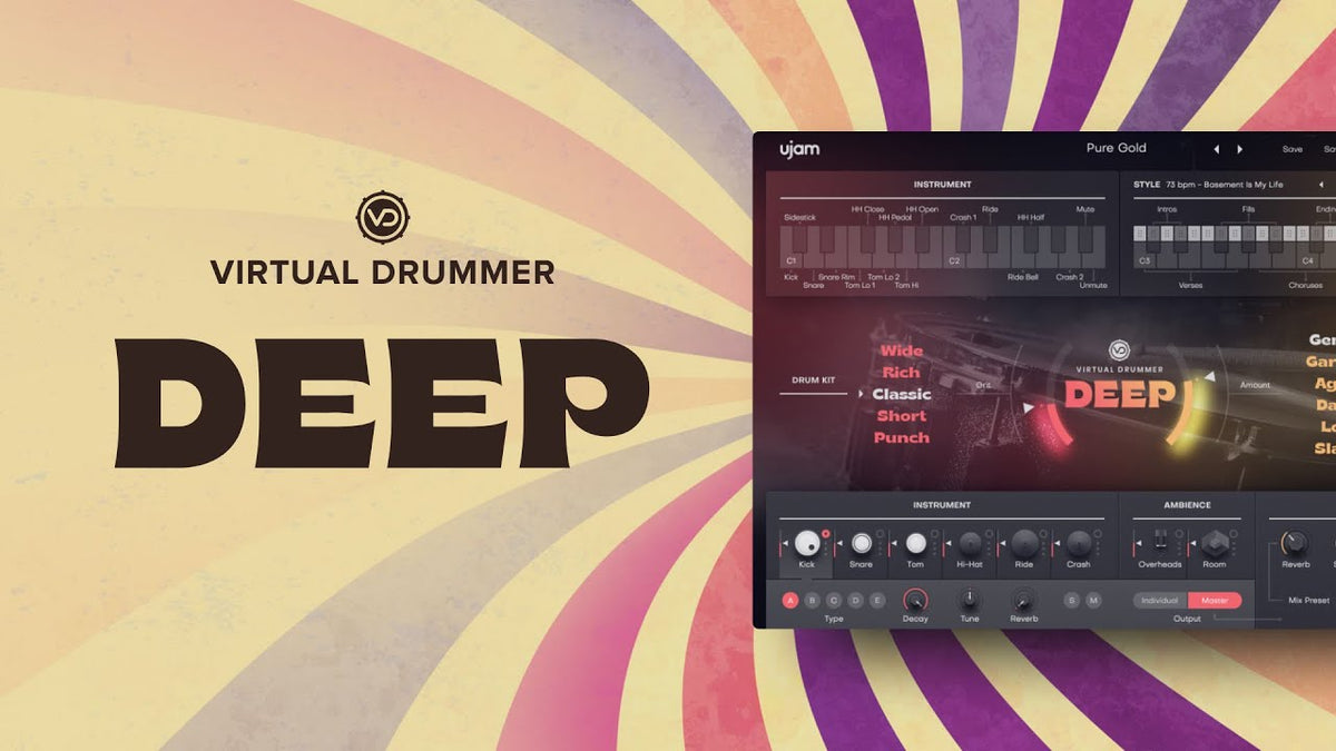 UJAM Virtual Drummer DEEP Crossgrade - Electronic Delivery