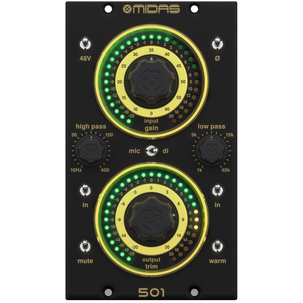Midas 501 High-Preformance 500 Series Mic/Line Preamp