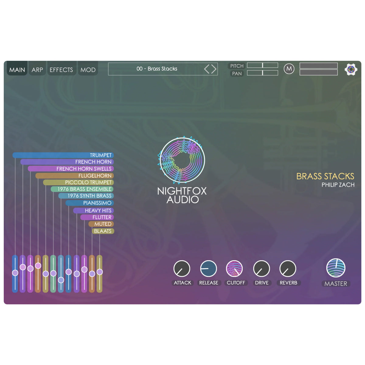 Nightfox Audio Brass Stacks Brass Virtual Instruments - Electronic Delivery
