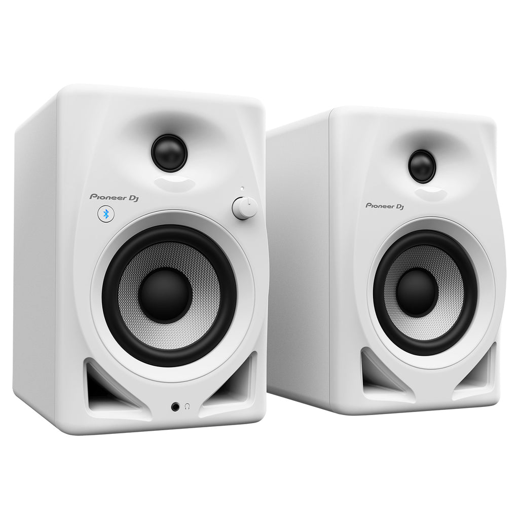 Pioneer DM-40D-BT-W 4" Desktop Monitor System with Bluetooth - White, Pair