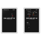 Pioneer DM-40D-BT-W 4" Desktop Monitor System with Bluetooth - White, Pair