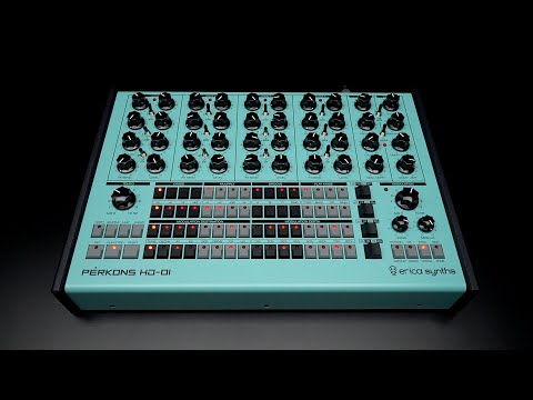 Erica Synths PERKONS HD-01 Drum Machine Synthesizer - Black (Demo Deal)