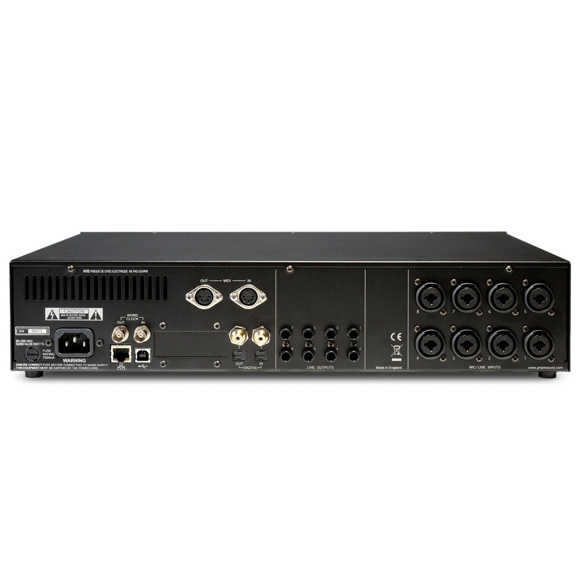 Prism Sound Atlas USB 2.0 Audio Interface with MDIO Dante Module