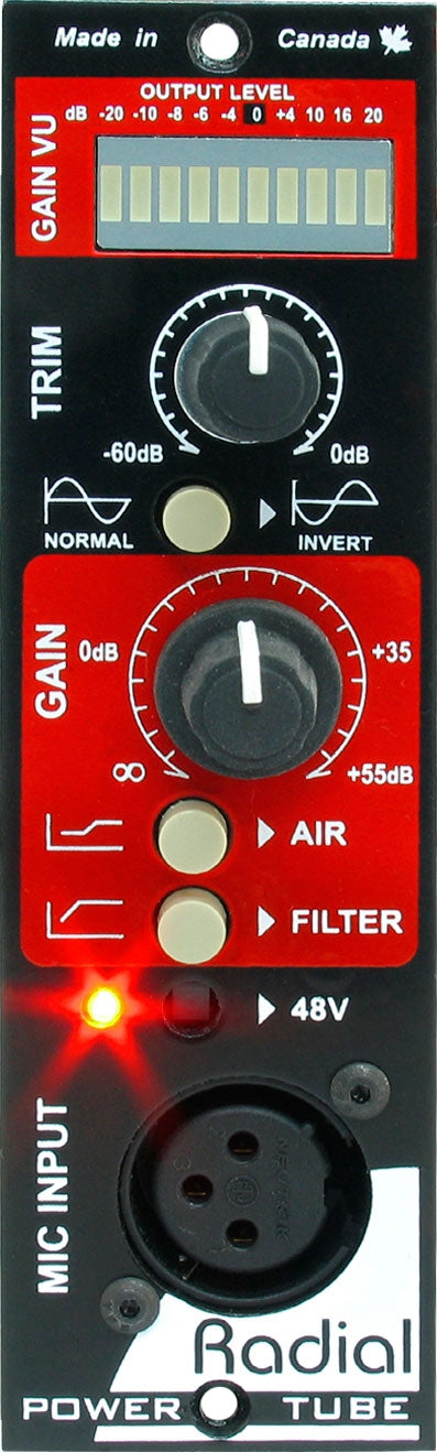 Radial Engineering PowerTube 500 Series Tube Mic Preamp