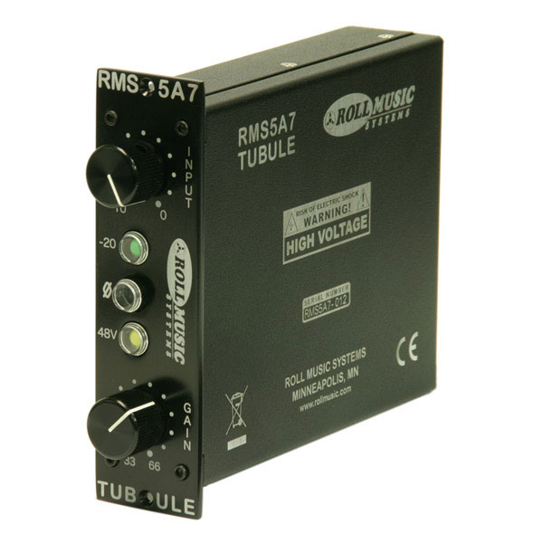 Roll Music Systems RMS5A7 Tubule 500 Series Mic Preamp
