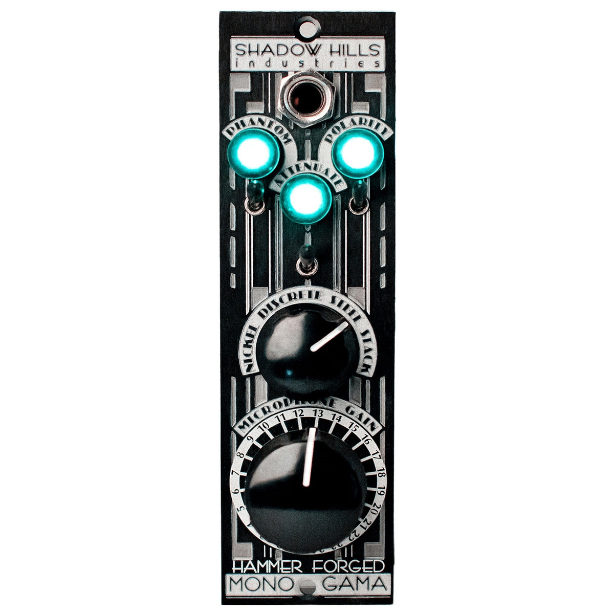 Shadow Hills Industries Mono GAMA 500 Series Microphone Preamp - Hammer Forged Noir