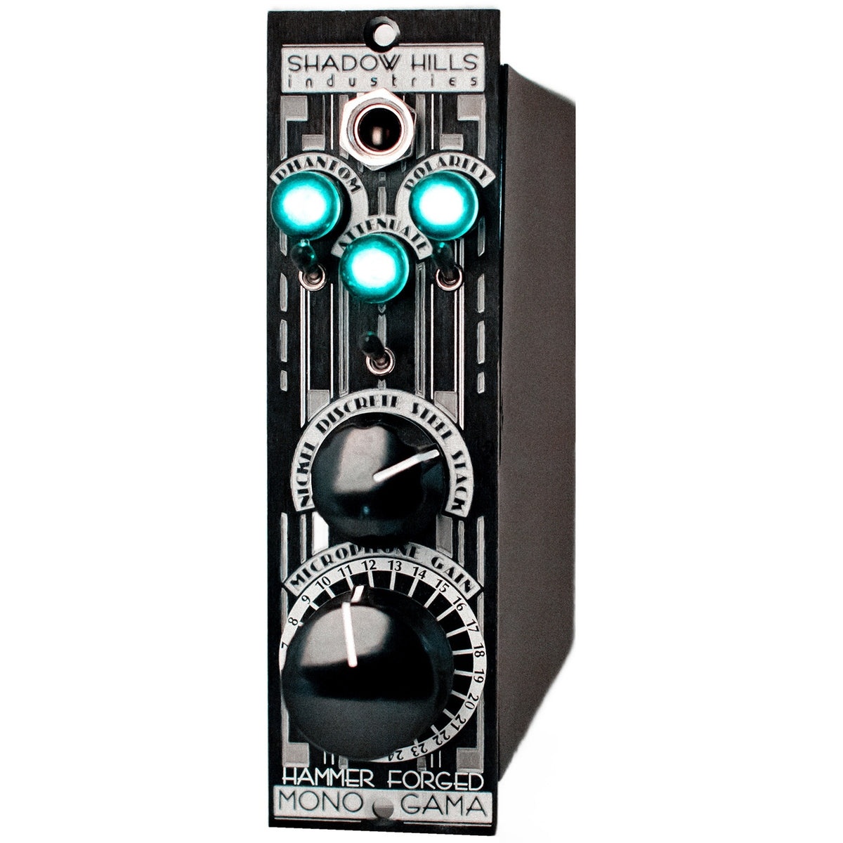 Shadow Hills Industries Mono GAMA 500 Series Microphone Preamp - Hammer Forged Noir