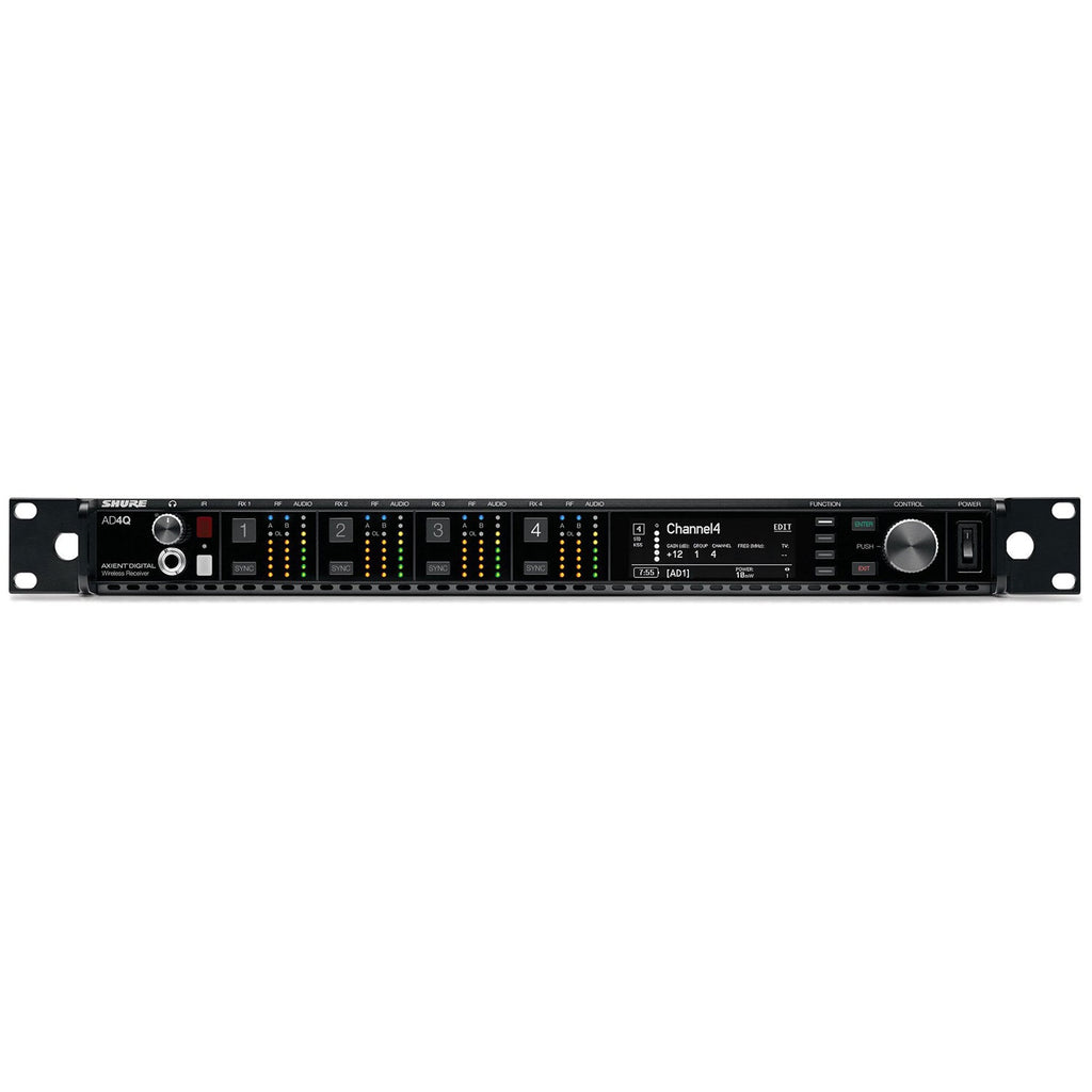 Shure AD4QNP=-C Four-Channel Axient Receiver, 750-960 MHz