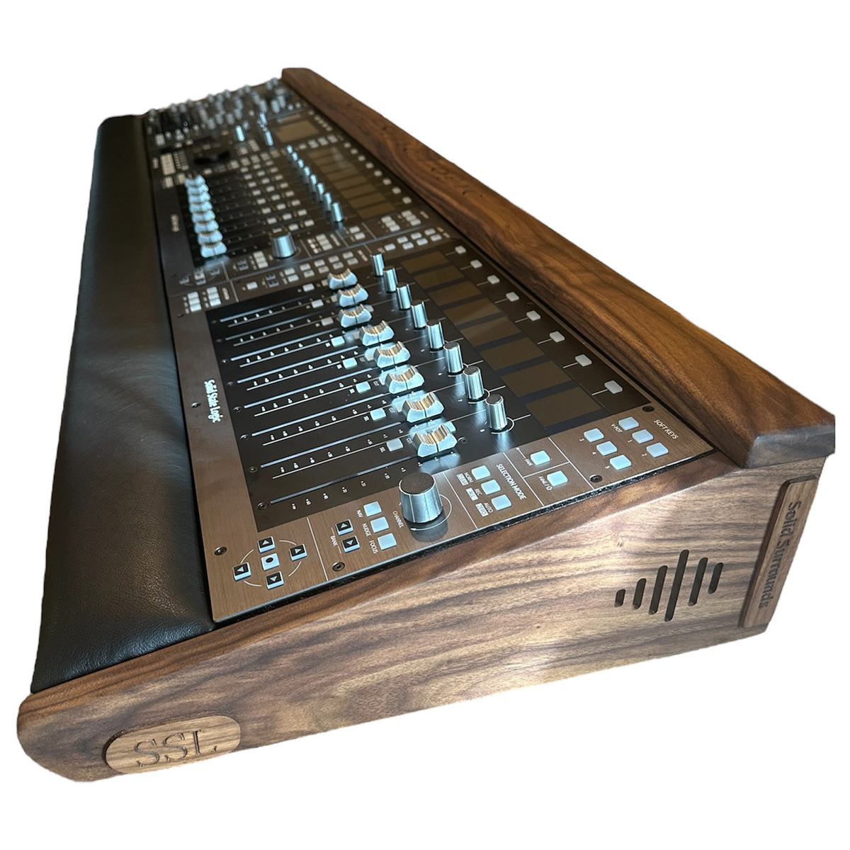 Solid Surrounds SSL DAW Controller Surround Console 4-Bay - Walnut with Rubio Monocoat