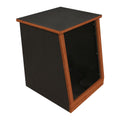 Sound Construction 1-Bay Slant Rack, 14-Space - Mahogany