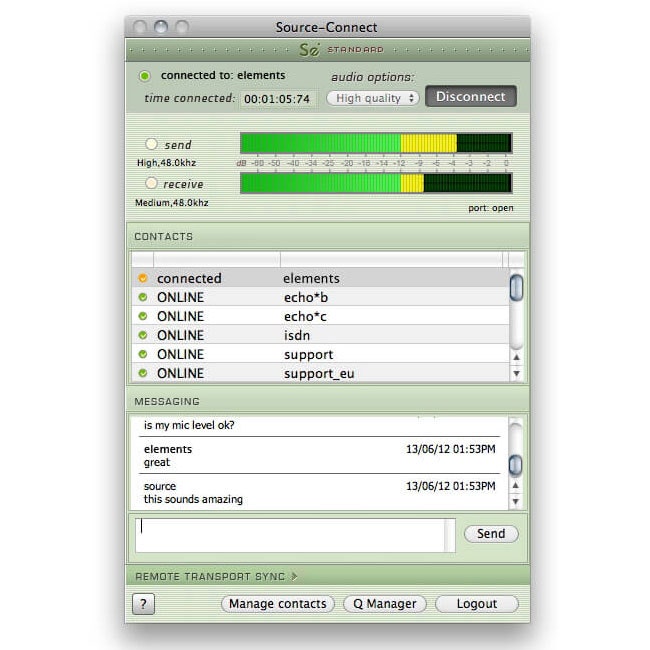 Source Elements Source-Connect Standard 3.9 - Electronic Delivery