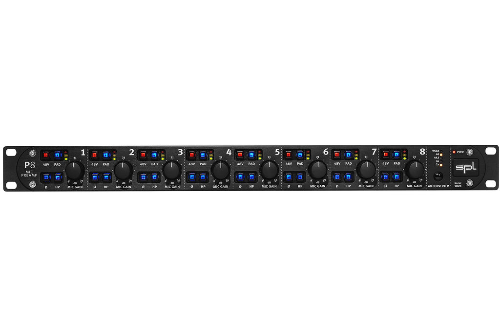 SPL Audio P8 8-Channel Microphone Preamplifier
