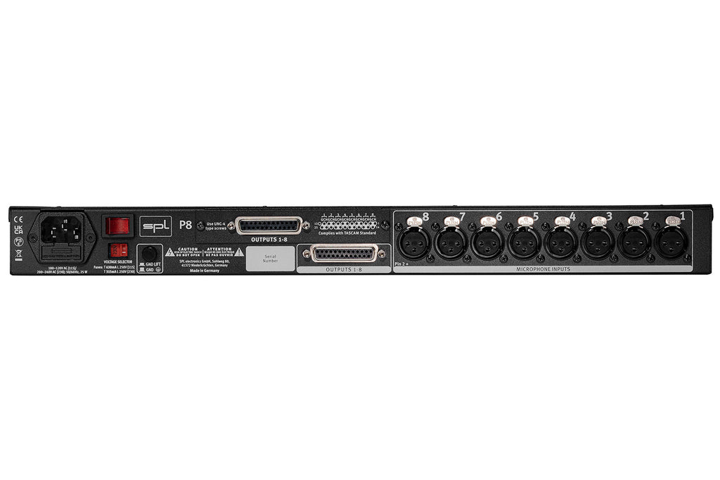 SPL Audio P8 8-Channel Microphone Preamplifier