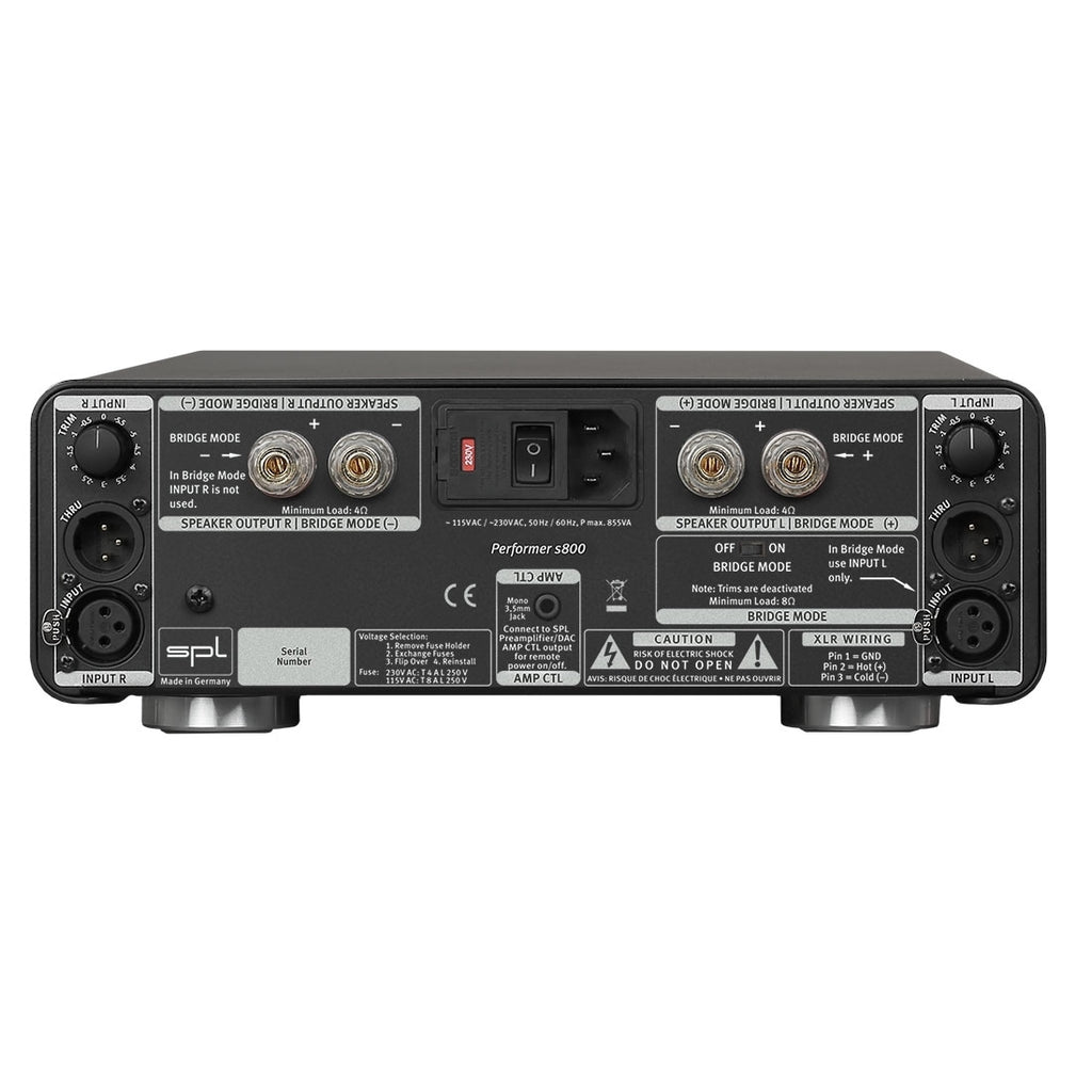 SPL Performer 800 Stereo Power Amplifier - Silver