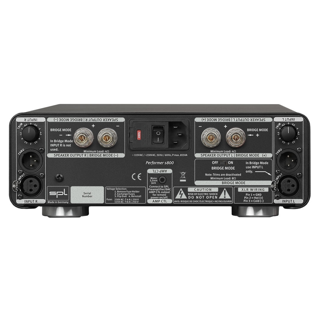 SPL Performer 800 Stereo Power Amplifier - Silver