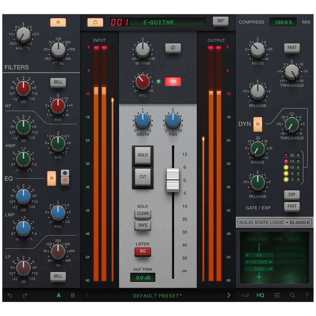SSL 4K E 4000E Console Channel Strip Plug-in - Electronic Delivery