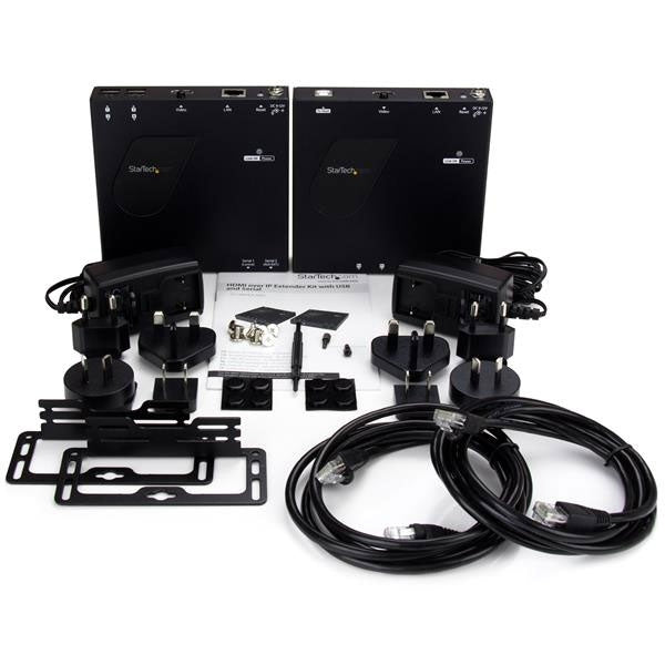 StarTech HDMI and USB over IP LAN Ethernet Extender Kit