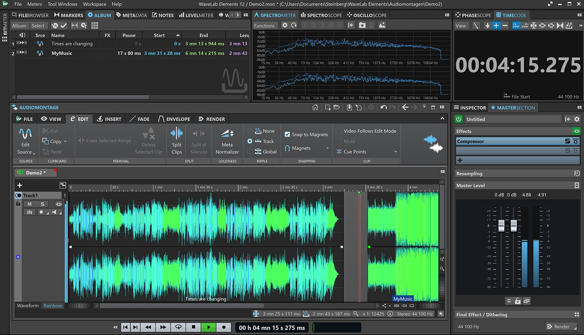 Steinberg WaveLab Elements 12 Mastering Software Suite - Electronic Delivery