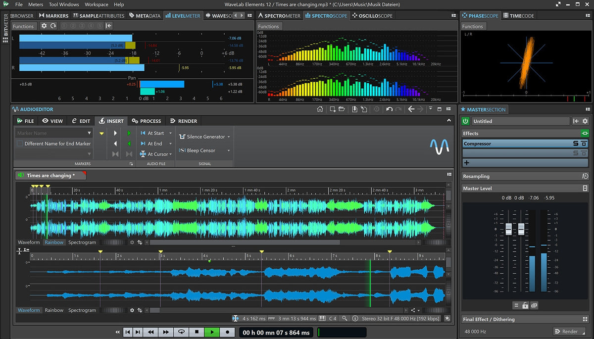 Steinberg WaveLab Elements 12 Mastering Software Suite - Electronic Delivery