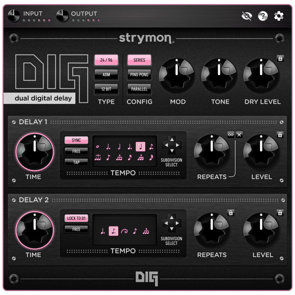 Strymon DIG Dual Digital Delay Plug-in - Electronic Delivery