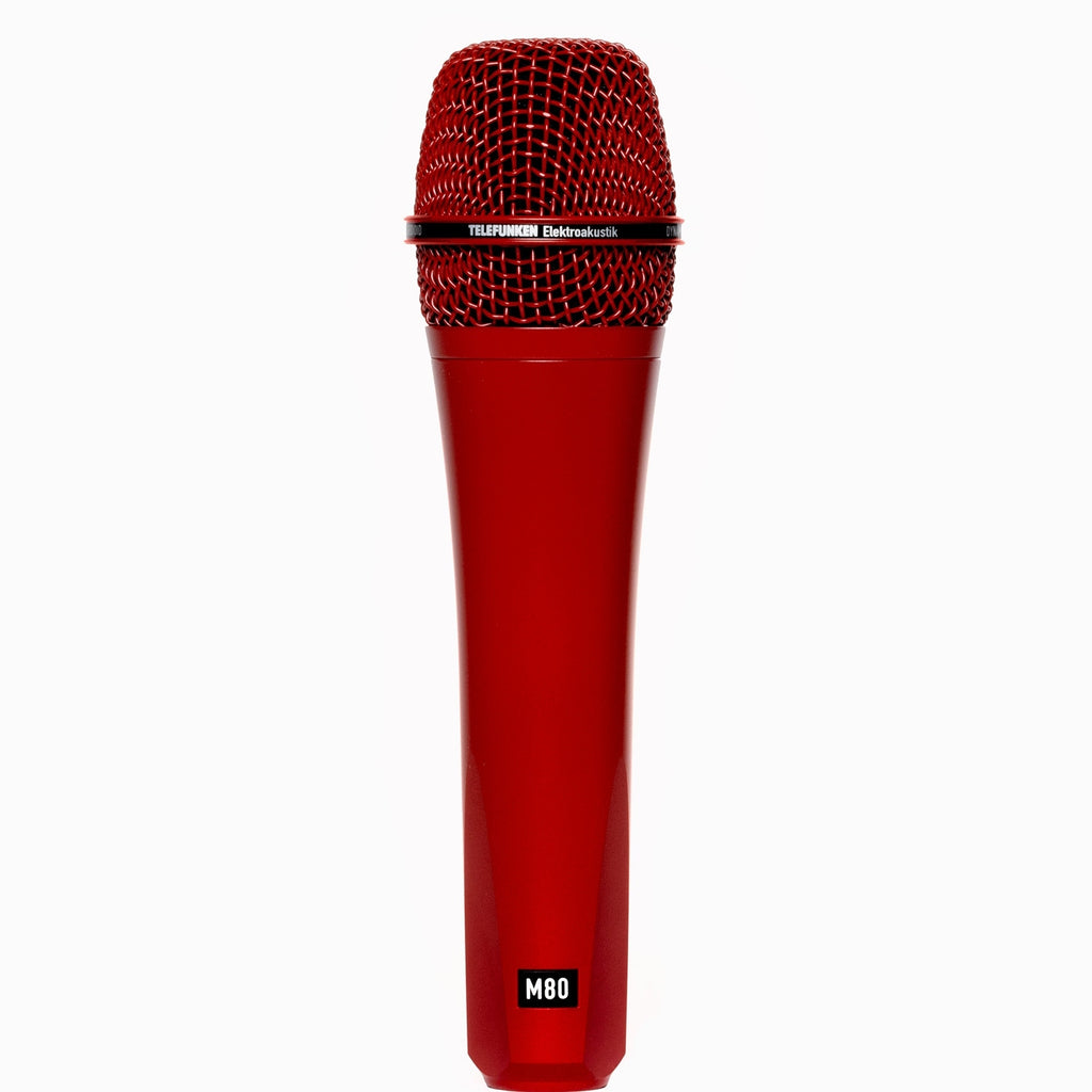 Telefunken Elektroakustik M80 Dynamic Microphone - Red with Red Grill (Demo Deal)