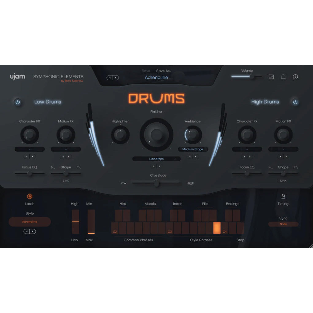 UJAM Symphonic Elements Drums Crossgrade - Electronic Delivery