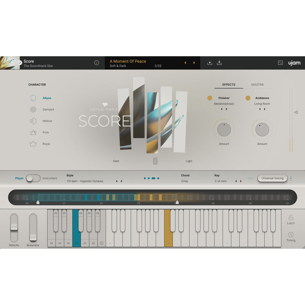 UJAM Virtual Pianist SCORE Grand Piano Virtual Instrument - Electronic Delivery