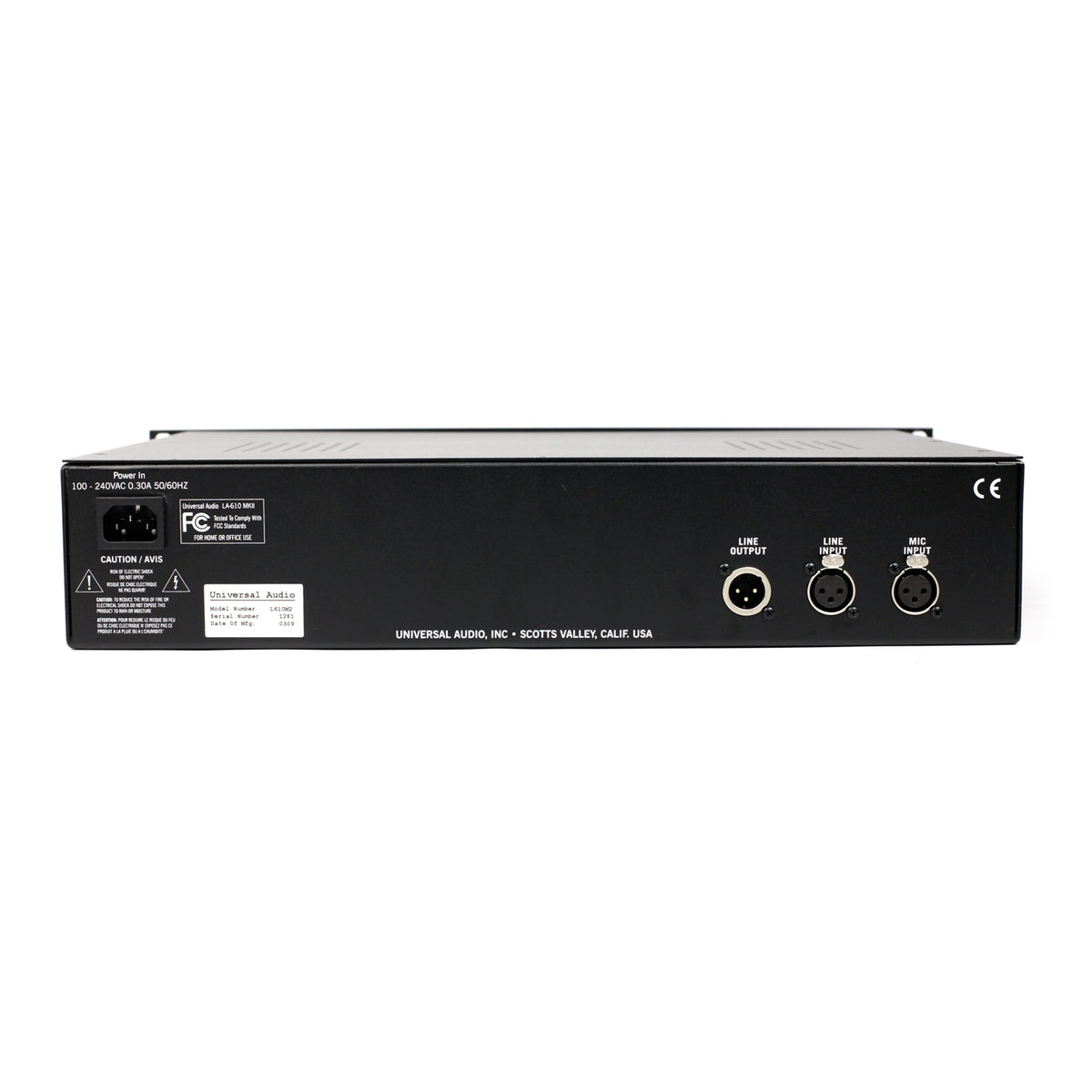 Universal Audio LA-610 Tube Channel Strip #1281 (Used)