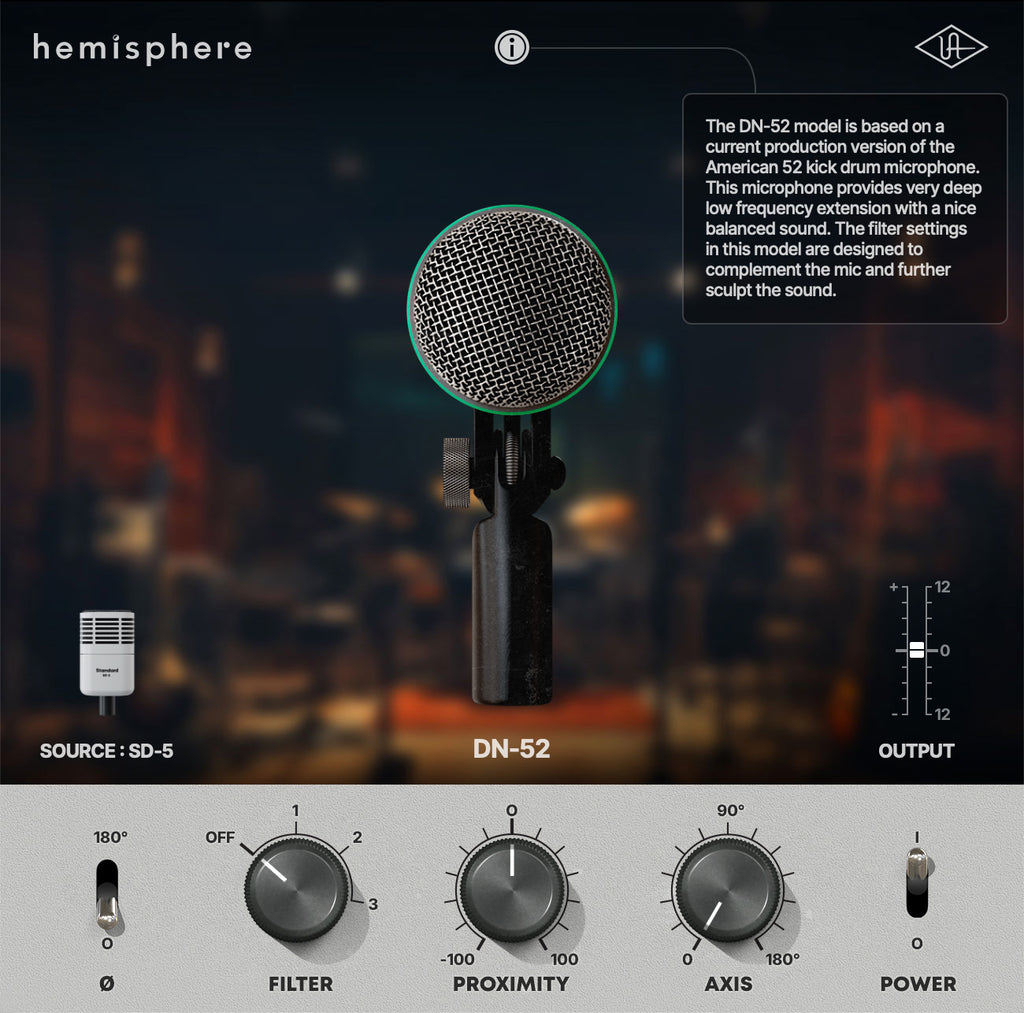 Universal Audio SD-5 Dynamic Microphone with Hemisphere Modeling (Demo Deal)