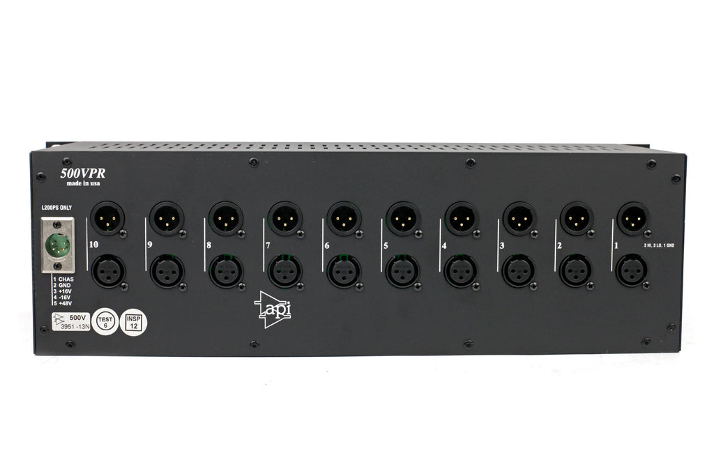 API 500VPR 10-Slot Rack with PSU #3951-13N (Used)