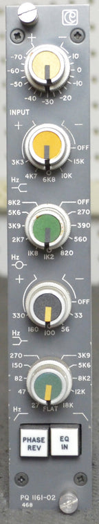 Calrec PQ 1161-02 Mic Pre w/ Three-Band EQ (Vintage)