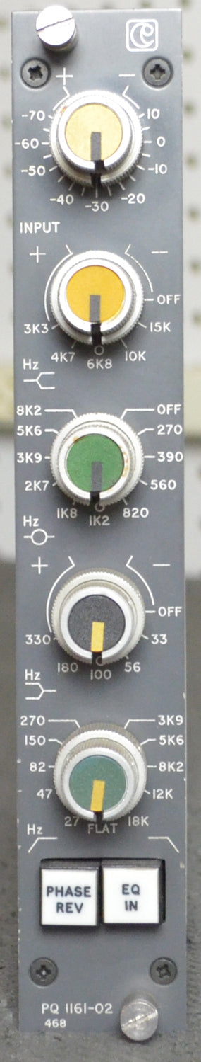 Calrec PQ 1161-02 Mic Pre w/ Three-Band EQ (Vintage)