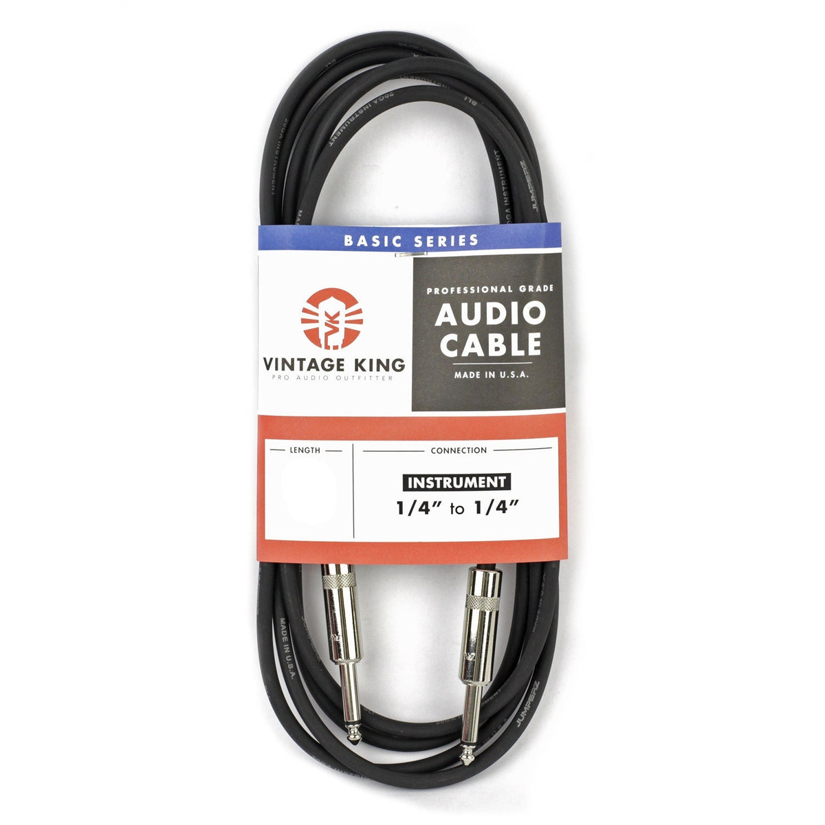 Vintage King Basic Series Instrument Cable - 10'