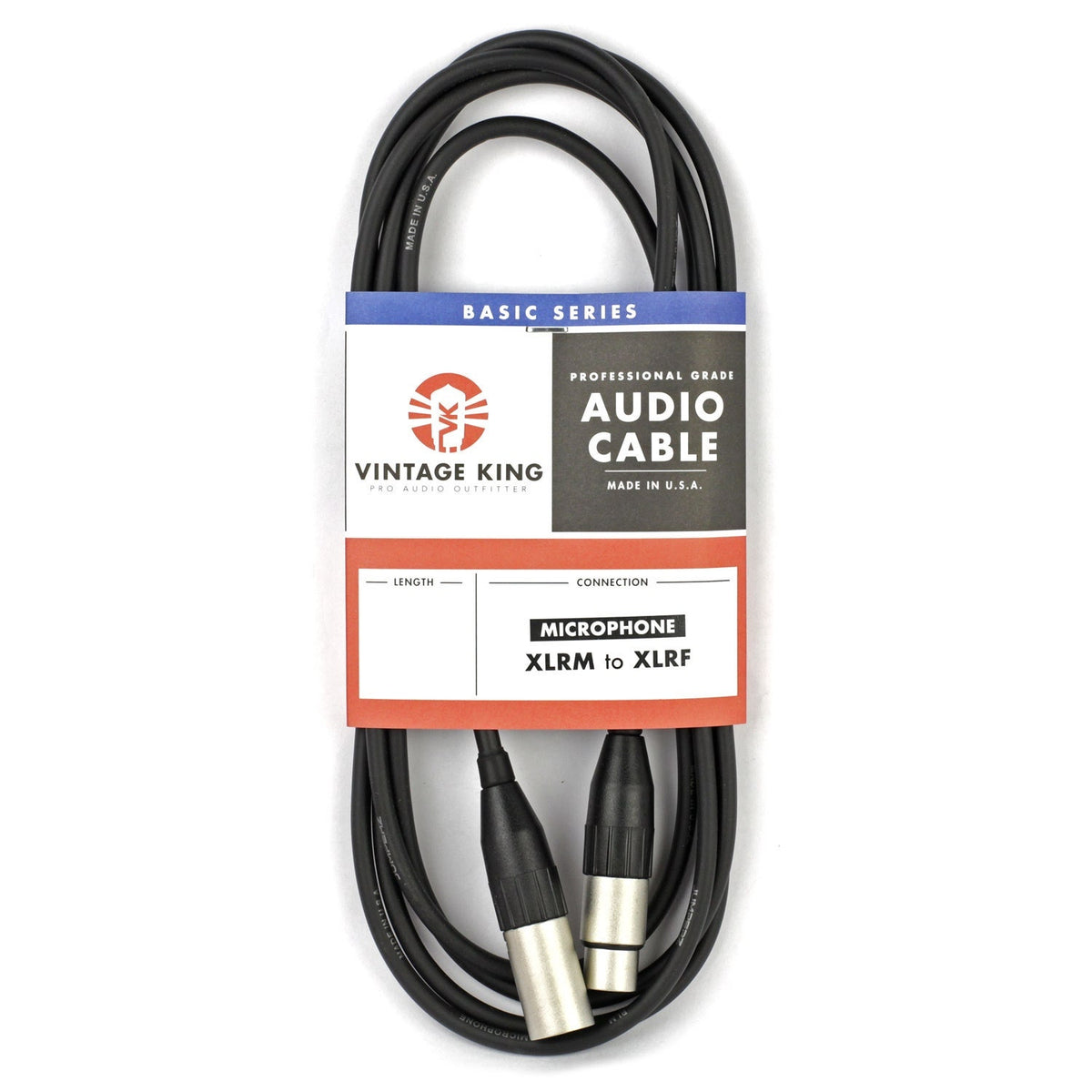 Vintage King Basic Series Microphone Cable - 30'