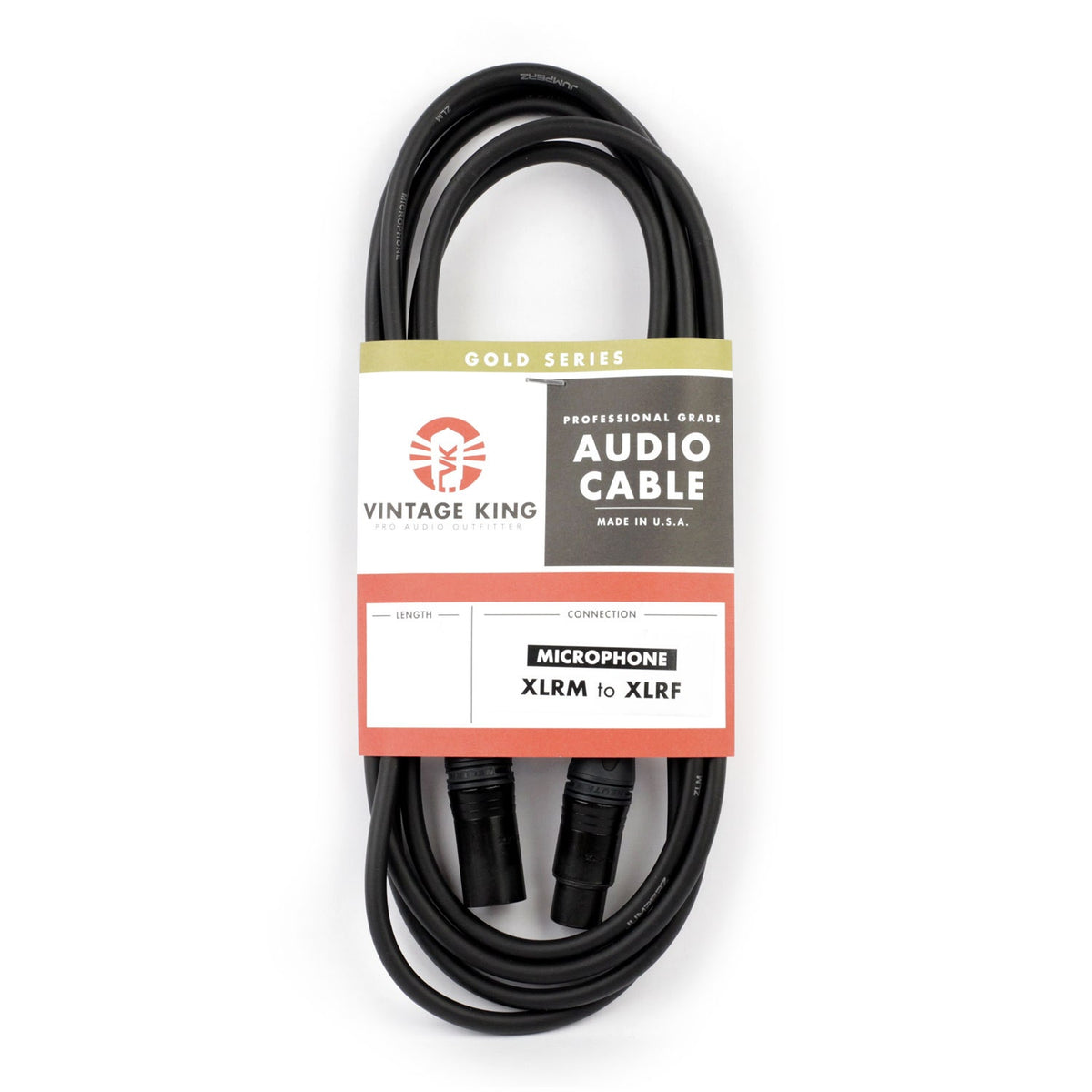 Vintage King Gold Series Studio Mic Cable - 50' (Demo Deal)