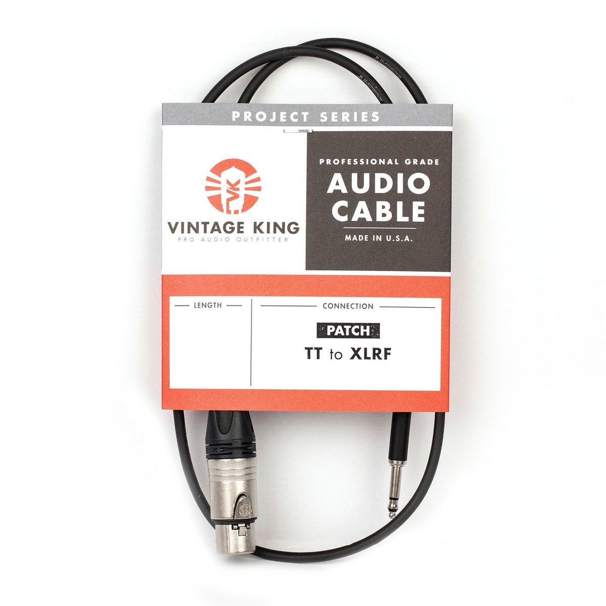 Vintage King Project Studio Patch TT - XLRF - 30'