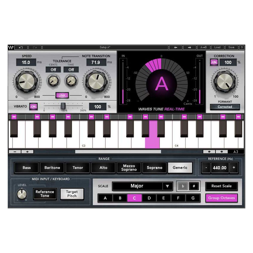 Waves Tune Real-Time Plugin - Electronic Delivery