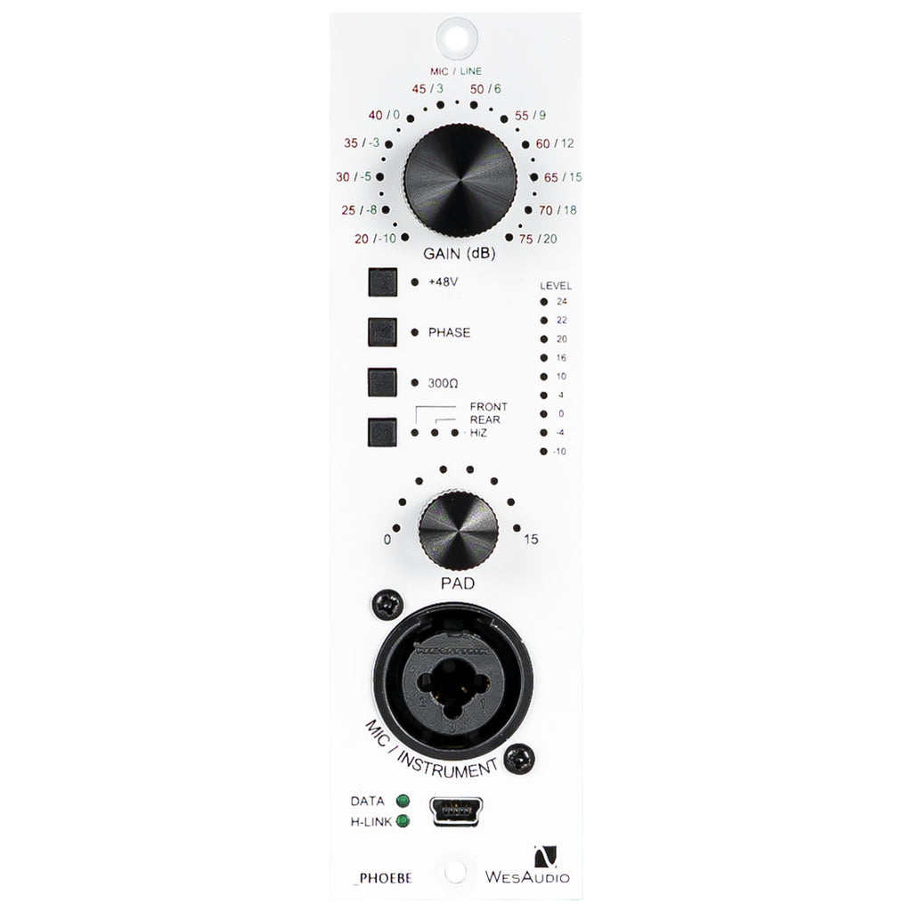 WesAudio _PHOEBE 500 Series Microphone Preamp with Digital Recall