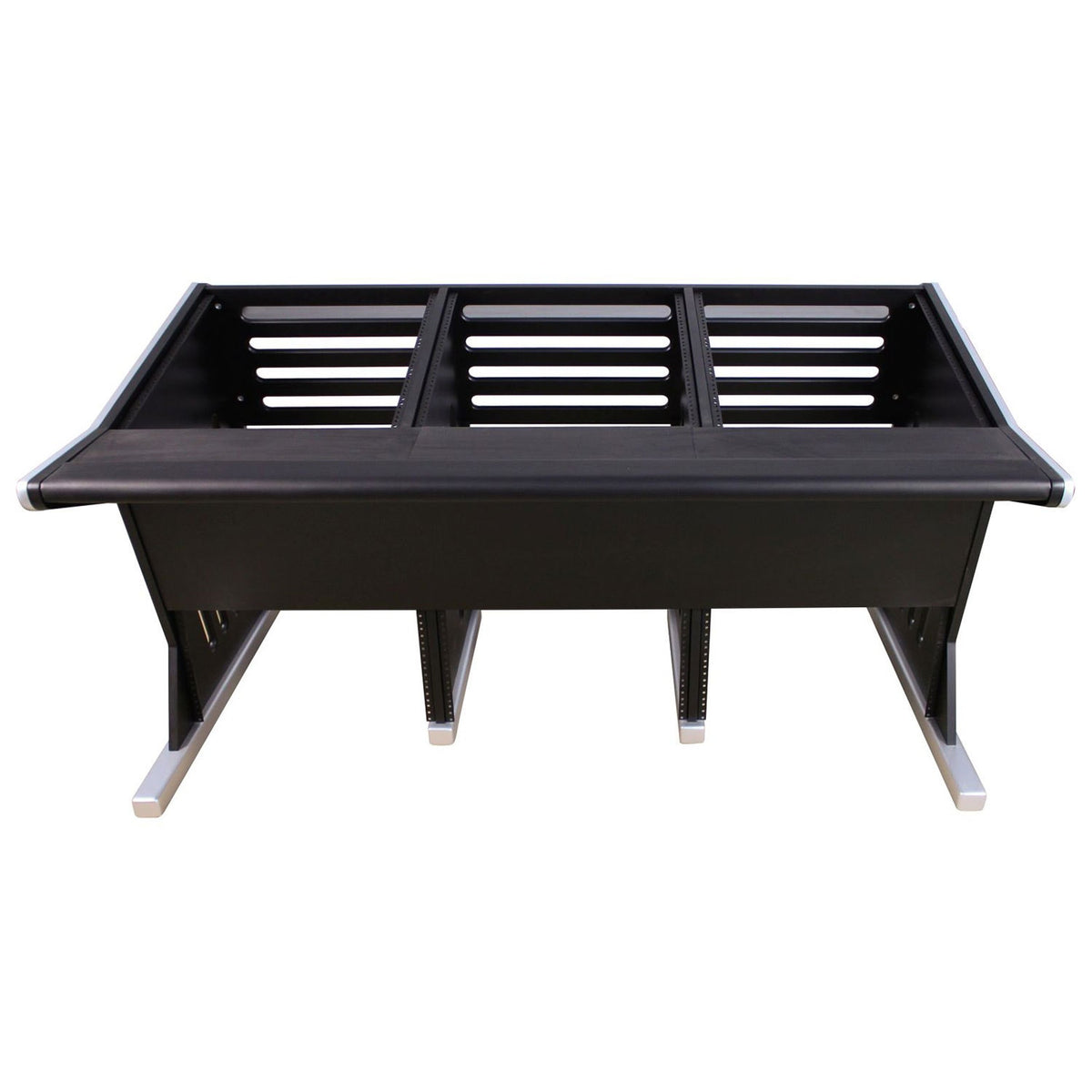 Zaor Maestro 36+18 Studio Workstation Desk - Silver Black