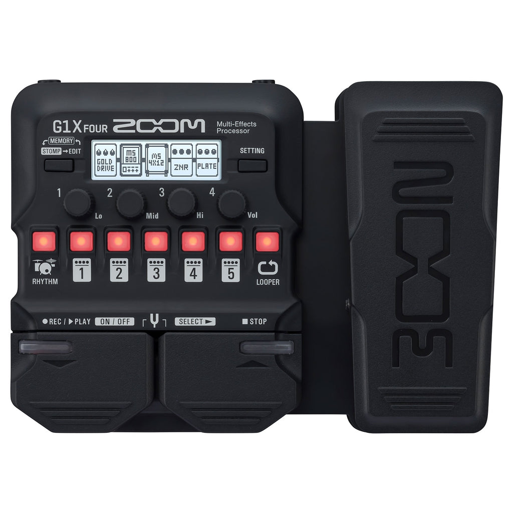 Zoom G1X FOUR Multi-Effects Guitar Pedal with Expression